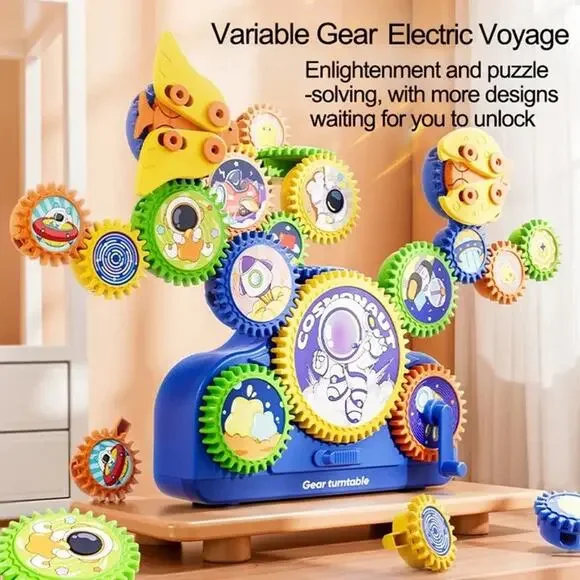 STEM Gears Toys for Kids Ages 3+, Creative Learning Building Blocks, 13pcs Educa - Picture 3 of 6
